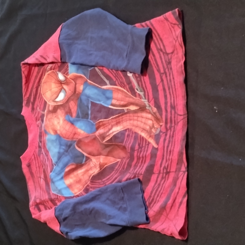 Marvel Spider Sense Spiderman Long sleeve Tee 100% Cotton Shirt Kids Size 8 (M)